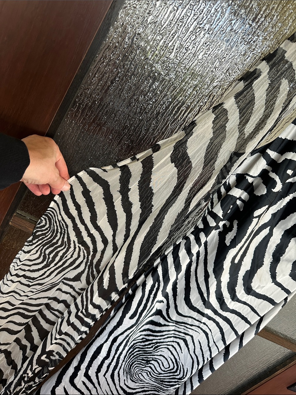 DELFI Collective Nairobi Gown One Shoulder Zebra Print Maxi size Medium - Picture 12 of 15